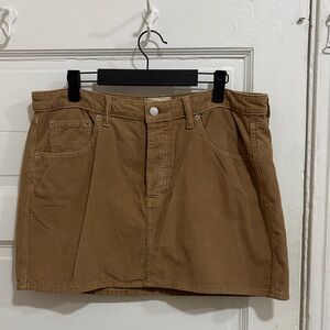 Universal Thread Beige Corduroy Skirt